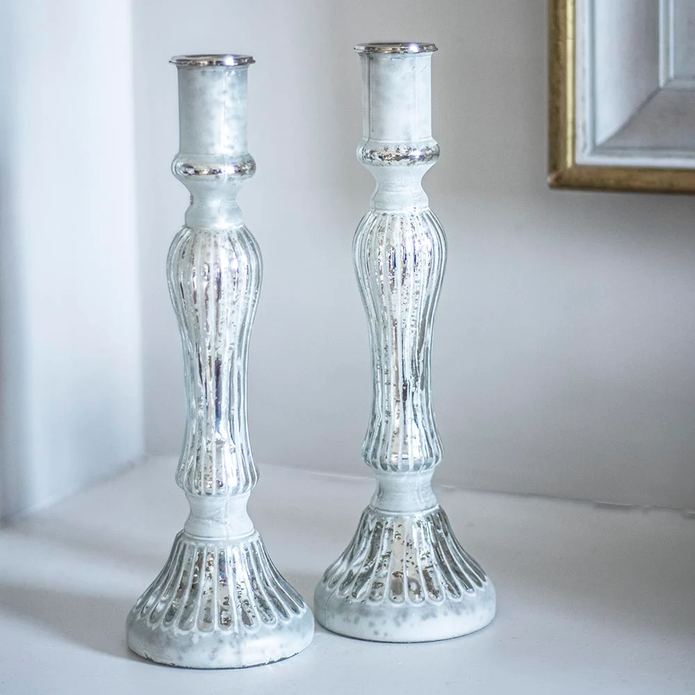 Antique-Glass-Candle-Stick